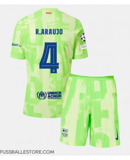 Günstige Barcelona Ronald Araujo #4 3rd trikot Kinder 2024-25 Kurzarm (+ Kurze Hosen)